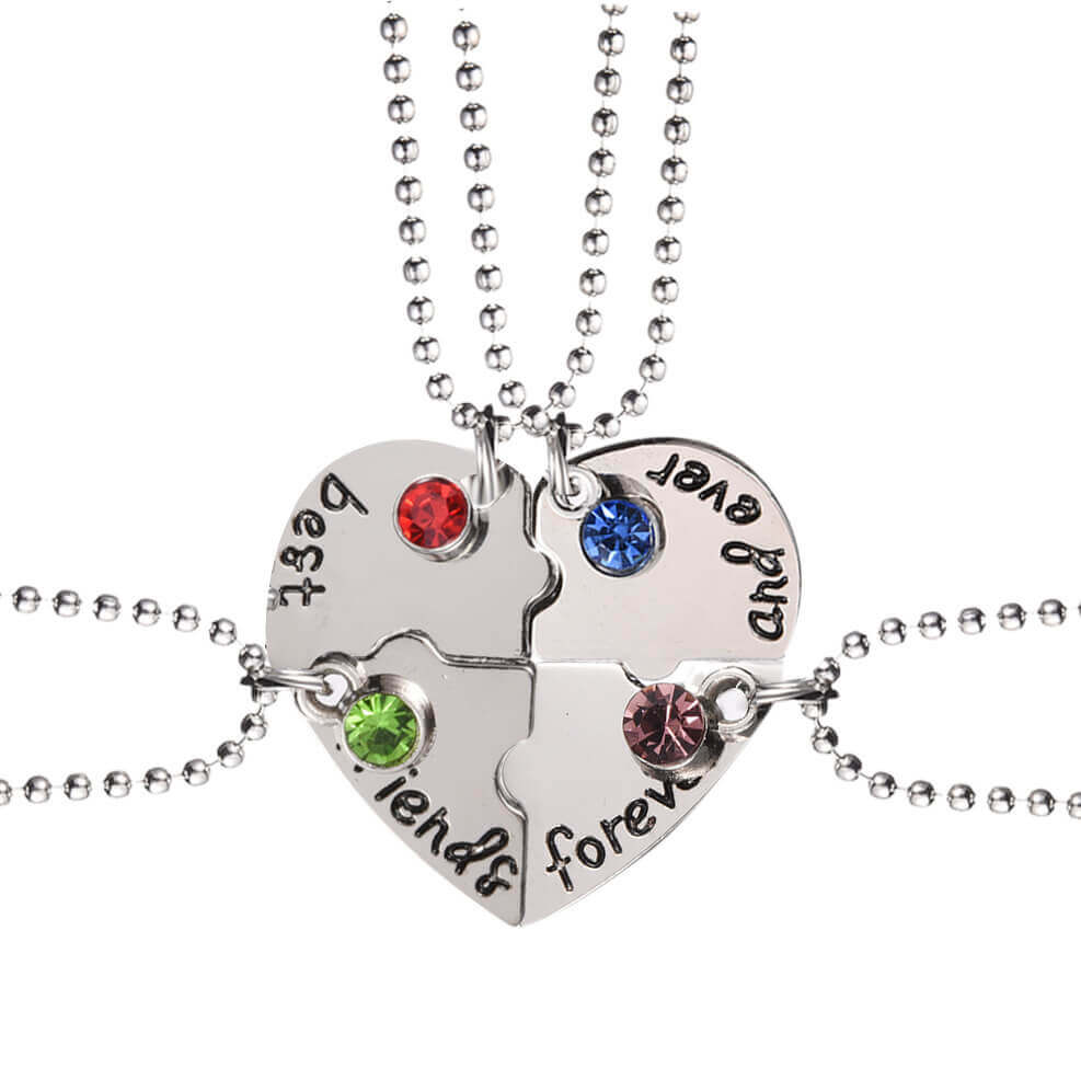 3 Best Friends Forever Necklace Sun Moon Stars