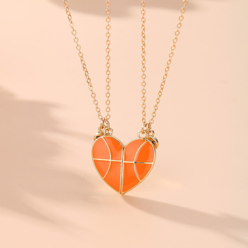Two-piece Basketball BFF Necklaces