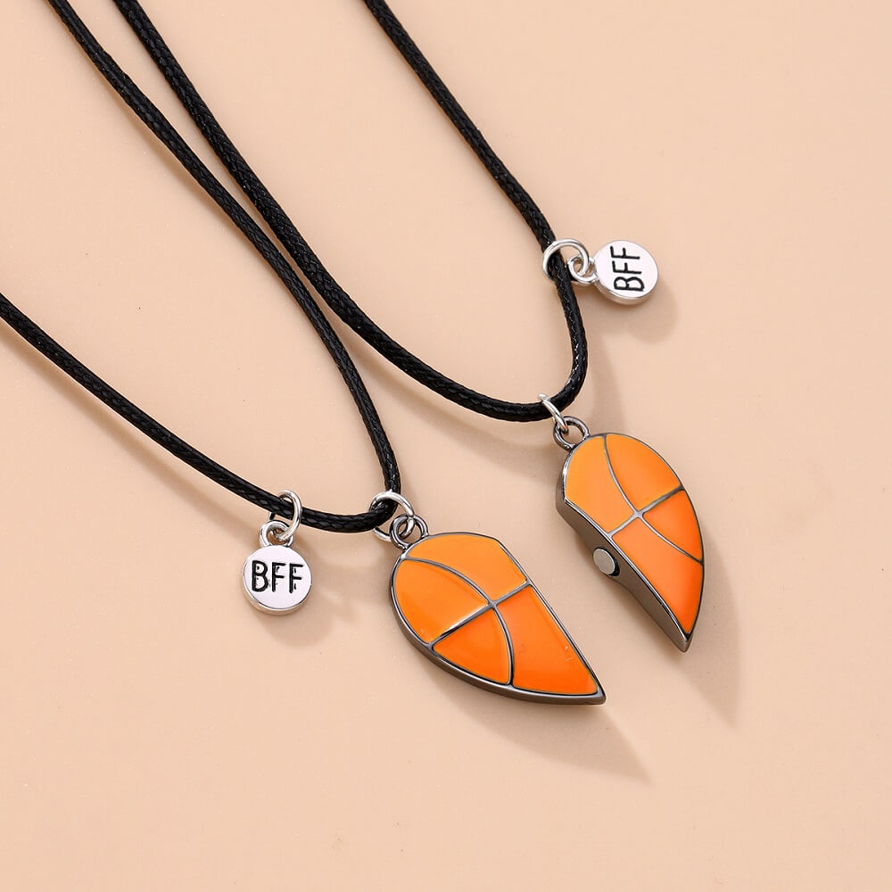 Two-piece Basketball BFF Necklaces