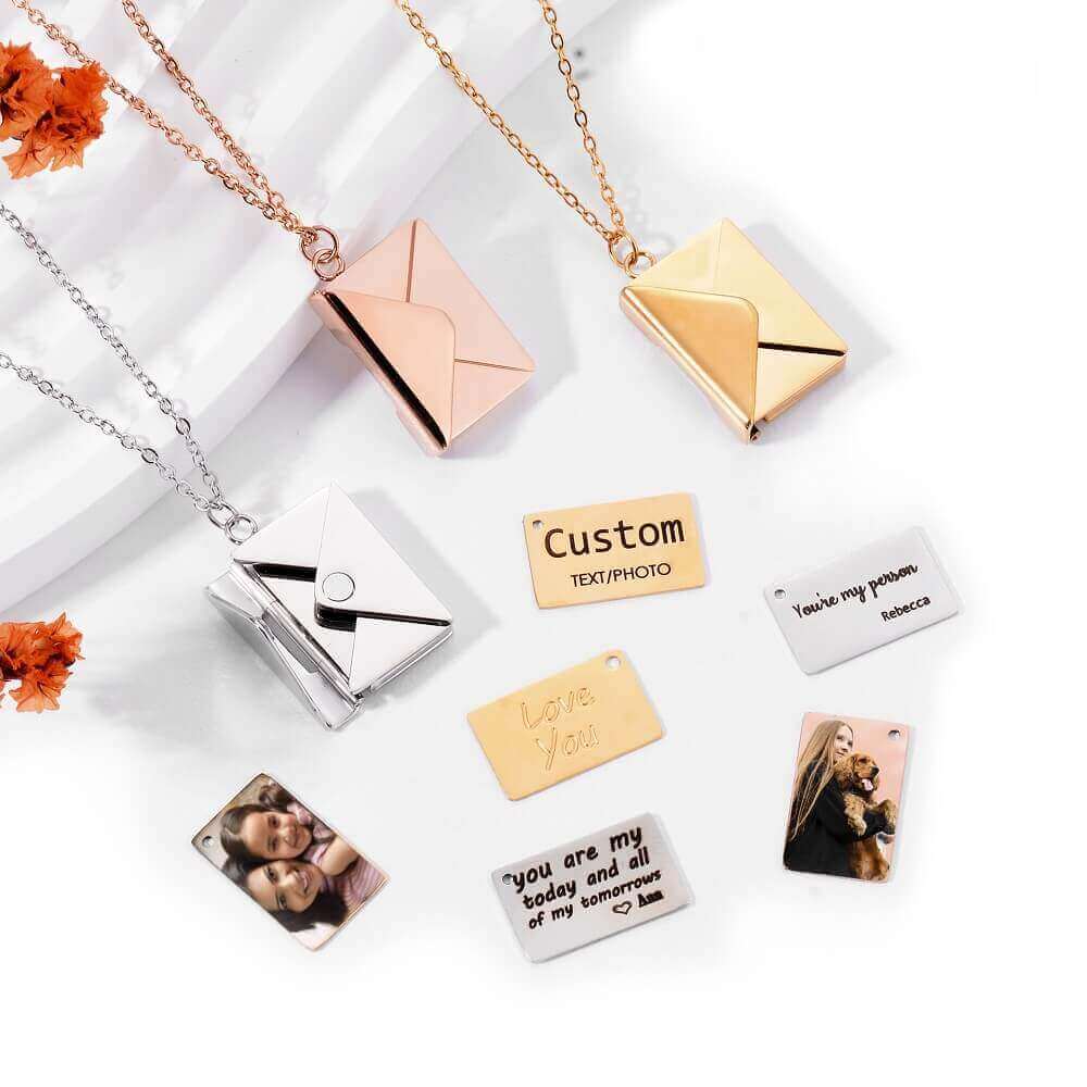 Custom Love Letter Envelope Necklace