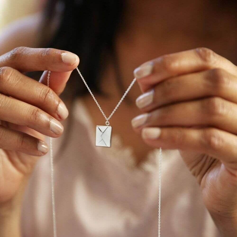 Custom Love Letter Envelope Necklace