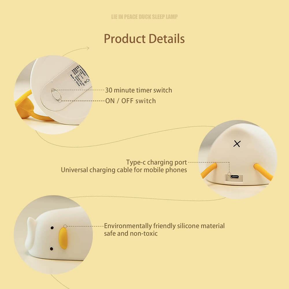 Lie In Peace Duck Sleep Lamp