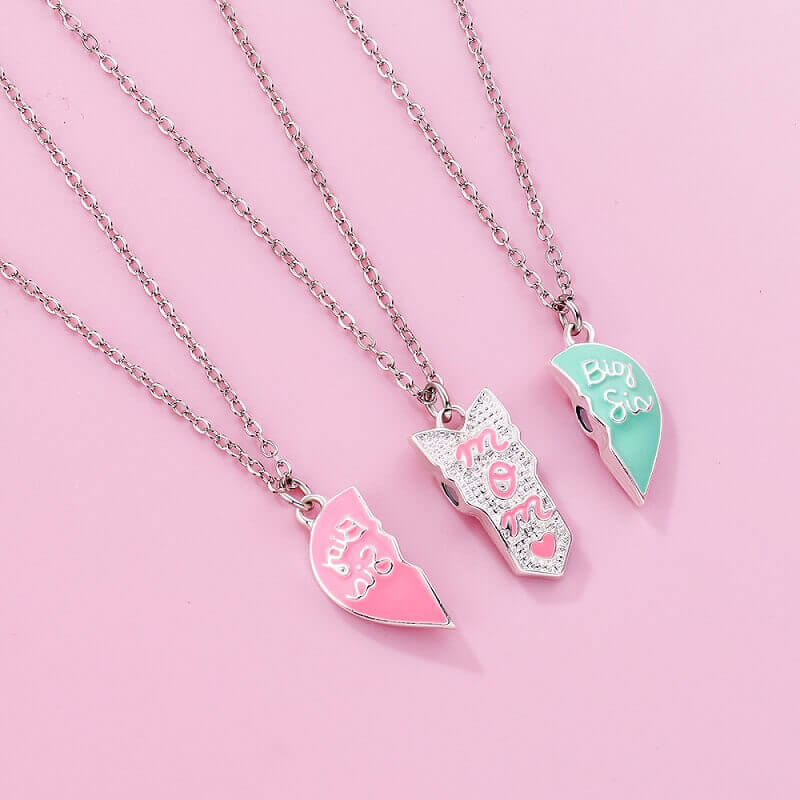 Hearts Magnetic Necklace Set - Mother & Daughters Bonding Jewelry