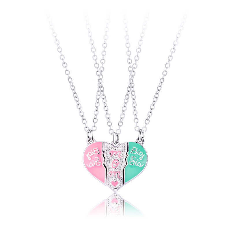 Hearts Magnetic Necklace Set - Mother & Daughters Bonding Jewelry