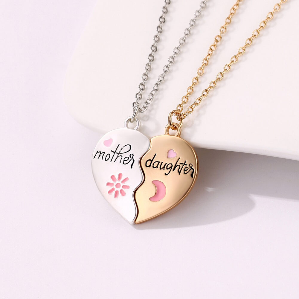 Mother Daughter Necklace Set of 2