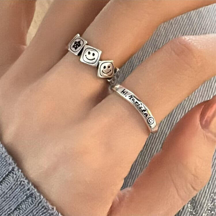 Smile Bring Good Luck Ring