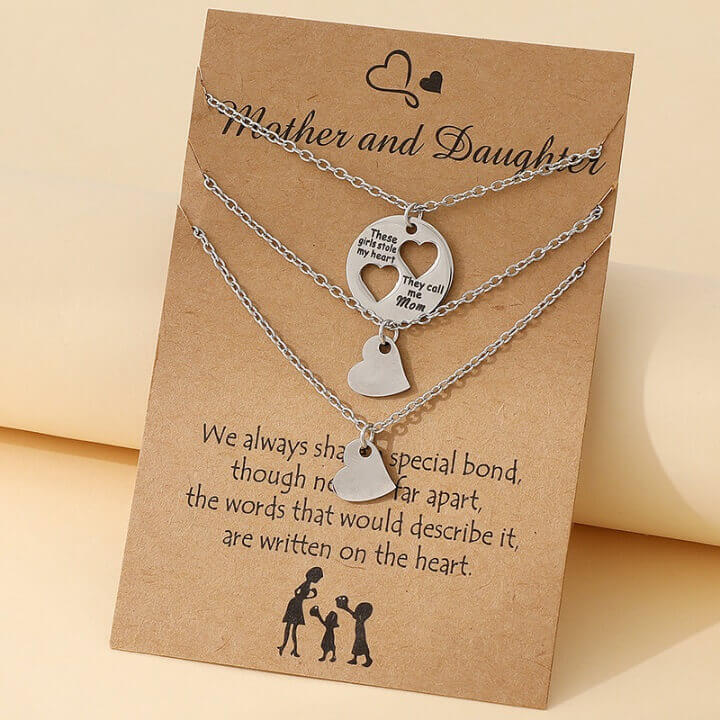 Split Heart Mother-Daughter Necklace Set