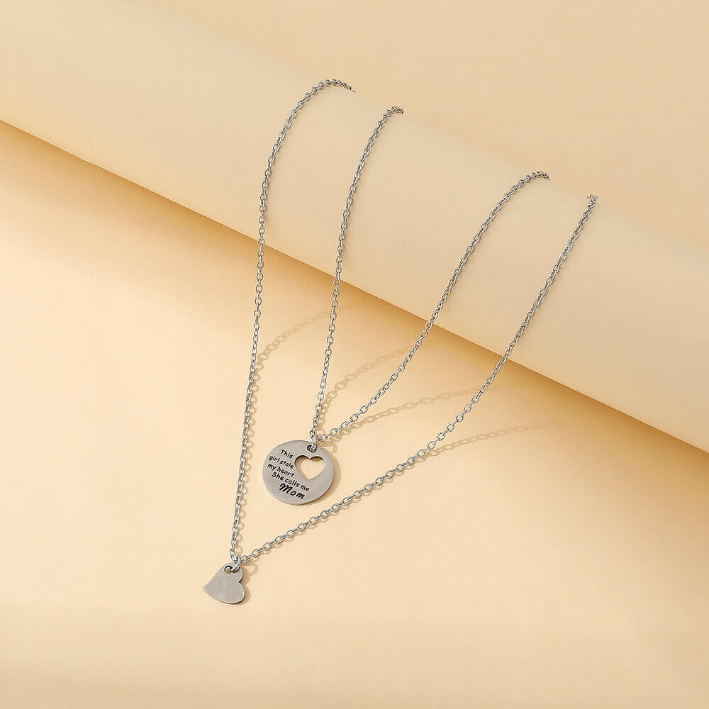 Split Heart Mother-Daughter Necklace Set