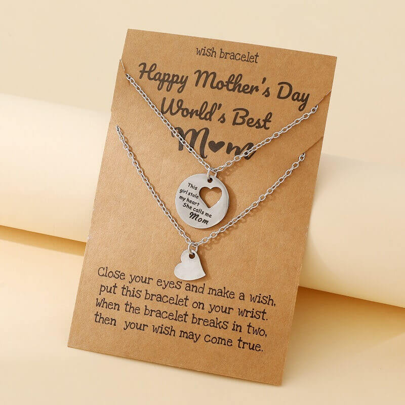 Split Heart Mother-Daughter Necklace Set