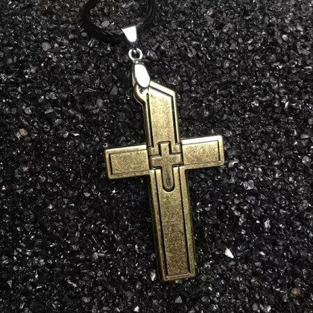 Self-defence Cross Titanium Steel Necklace