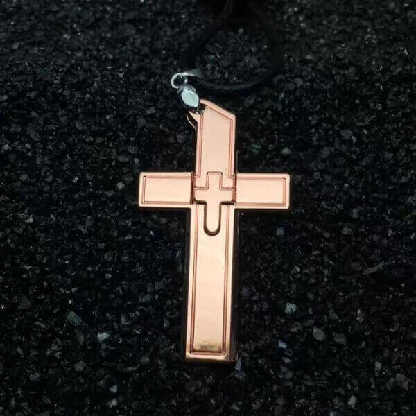 Self-defence Cross Titanium Steel Necklace