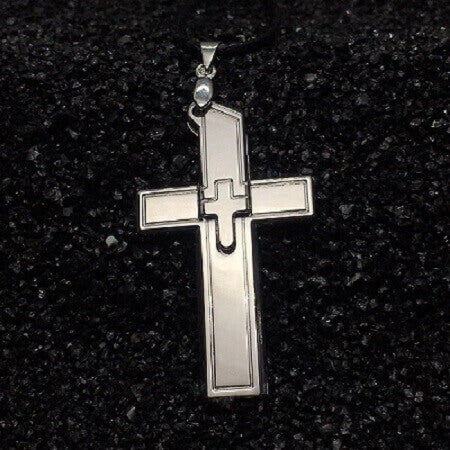 Self-defence Cross Titanium Steel Necklace