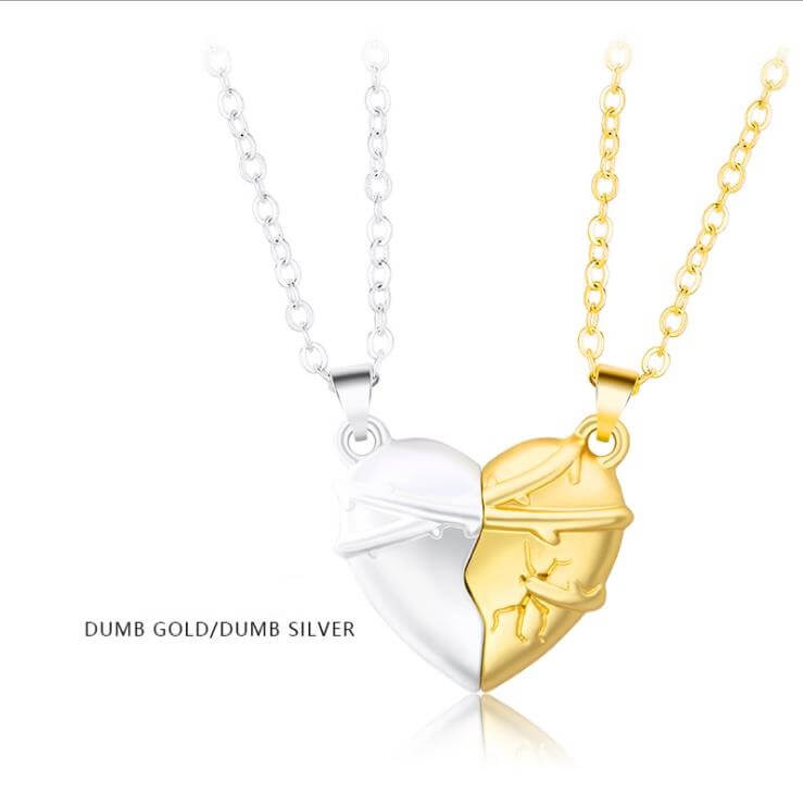 Magnetic Heart Necklace for Couples