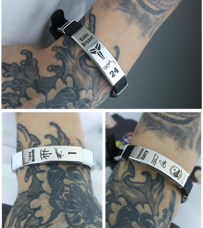 NBA Star Personalized Signature Silicone Bracelet