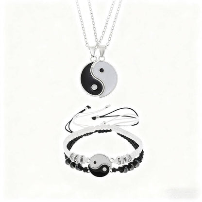 Yin Yang Necklace Set for BFF, Couple