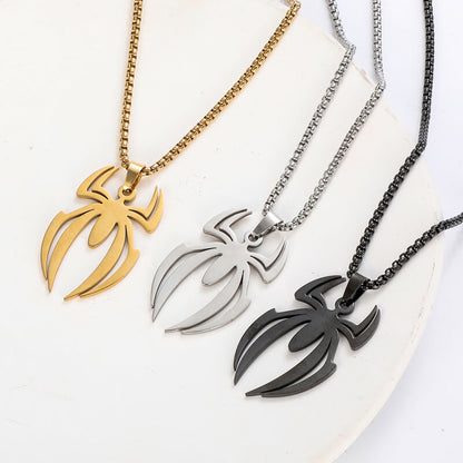 3-Color Spider Metal Necklaces – 3 Best Friends Necklaces