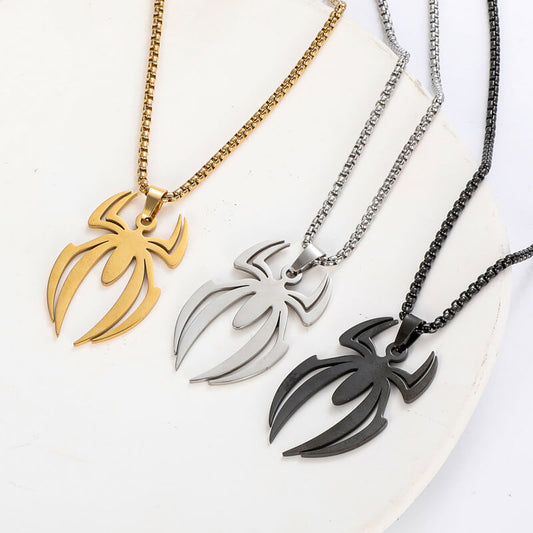 3-Color Spider Metal Necklaces – 3 Best Friends Necklaces