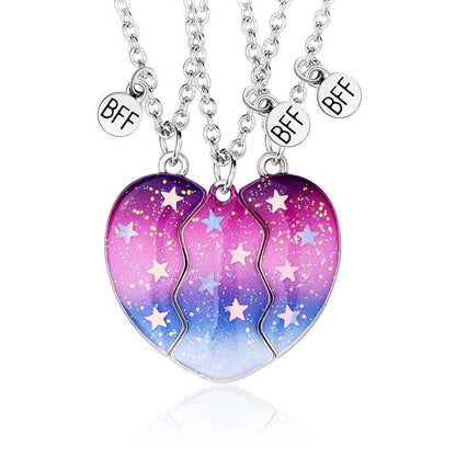 3 pieces of Fantasy Starry Sky Magnetic Necklace