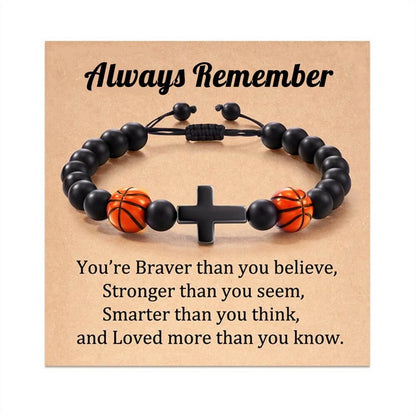 5 Styles Sports Ball Cross Bracelet | Perfect Gift for Sports Lovers