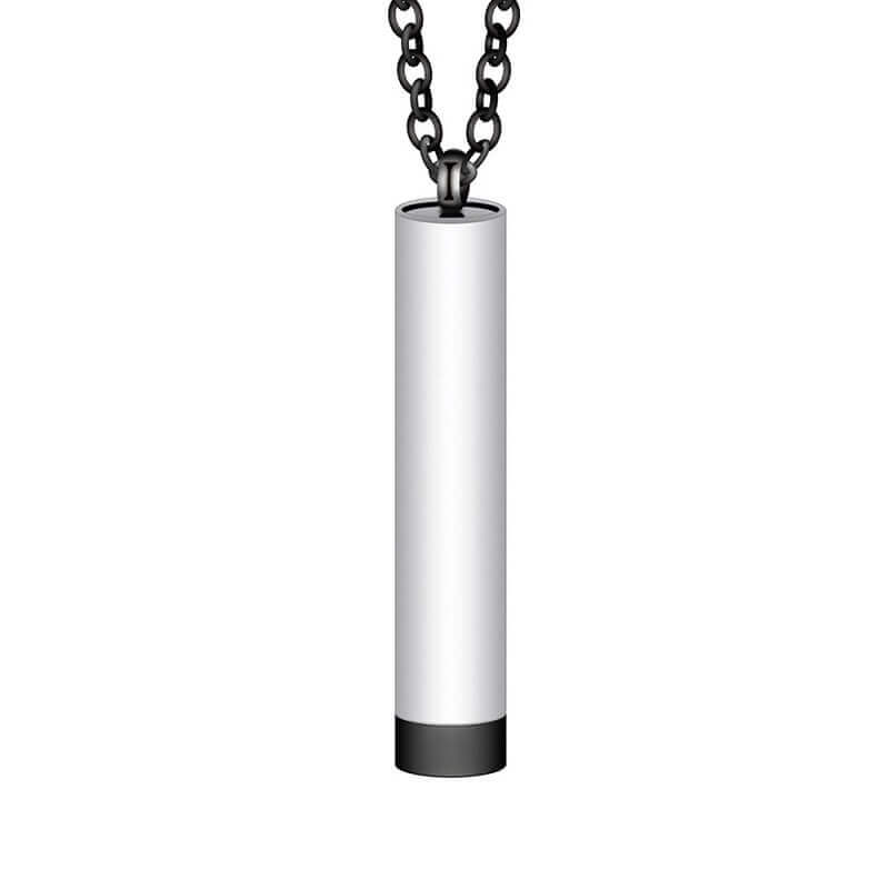 Adjustable 3D Pendant Necklace - Dual Engravings, Pull-to-Reveal