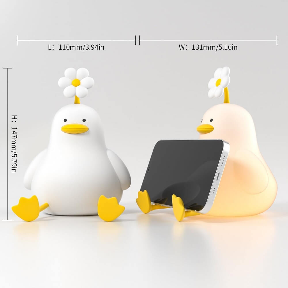 Baby-Safe Silicone Duck Night Light