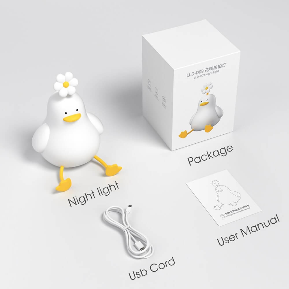 Baby-Safe Silicone Duck Night Light