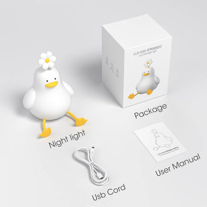Baby-Safe Silicone Duck Night Light