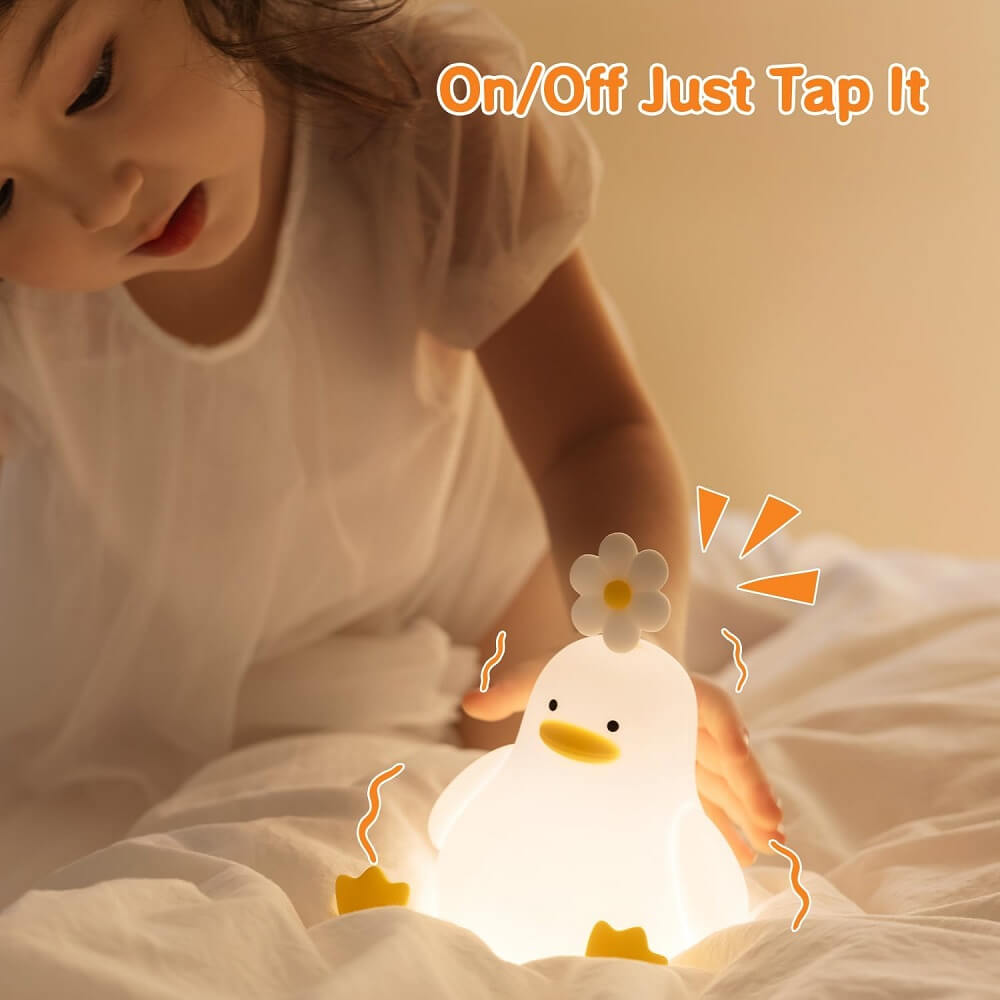 Baby-Safe Silicone Duck Night Light