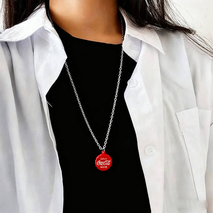 Best Friend Coca-Cola Bottle Cap Necklaces - 2-Piece
