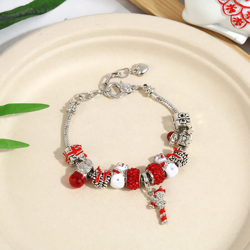 Crystal Beaded Bracelet Shiny Christmas gift