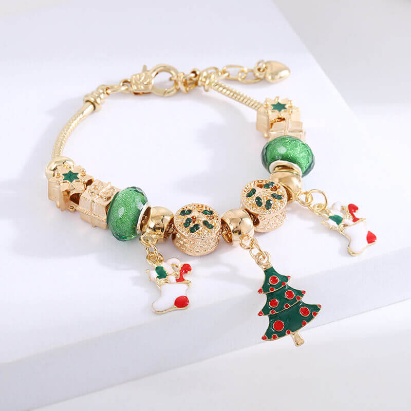 Crystal Beaded Bracelet Shiny Christmas gift