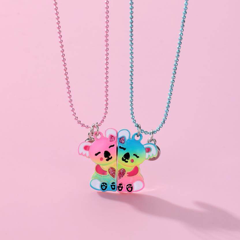 Cute Bear Best Friend Necklace