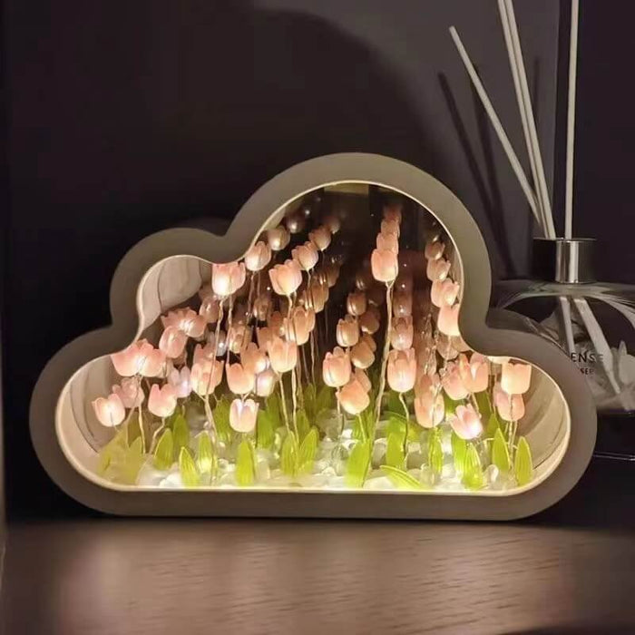 Buildable 20 flowers tulip lamp DIY night light warm glow unique creative gift