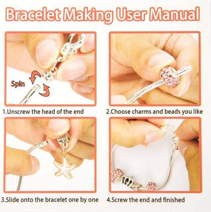 Gold Girls' Childrens DIY Bracelet Kit for Kids