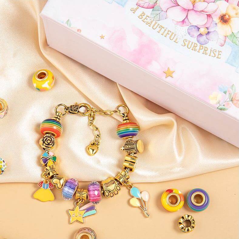 Gold Girls' Childrens DIY Bracelet Kit for Kids