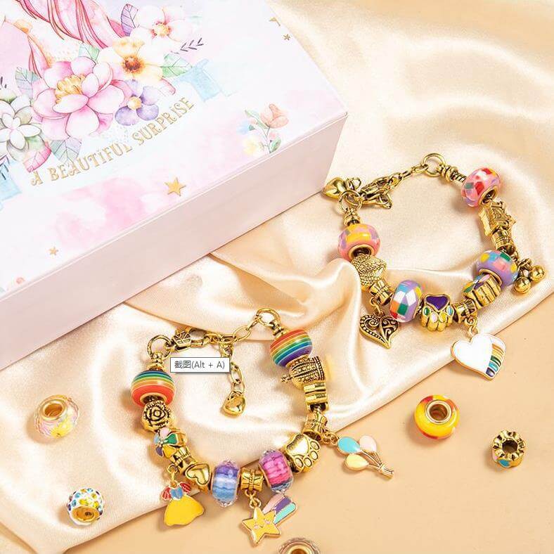 Gold Girls' Childrens DIY Bracelet Kit for Kids