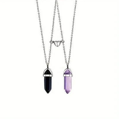 Magnetic Crystal Necklaces and Bracelets Sets