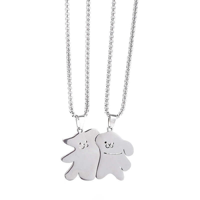 Maltese Line Puppy Matching Necklace