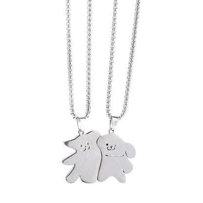 Maltese Line Puppy Matching Necklace