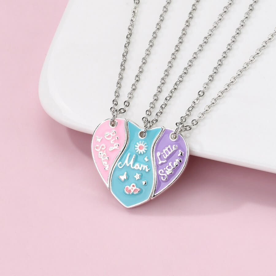 Mom - Big Sister - Little Sister Magnetic Necklace