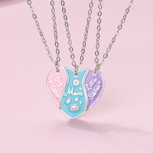 Mom - Big Sister - Little Sister Magnetic Necklace