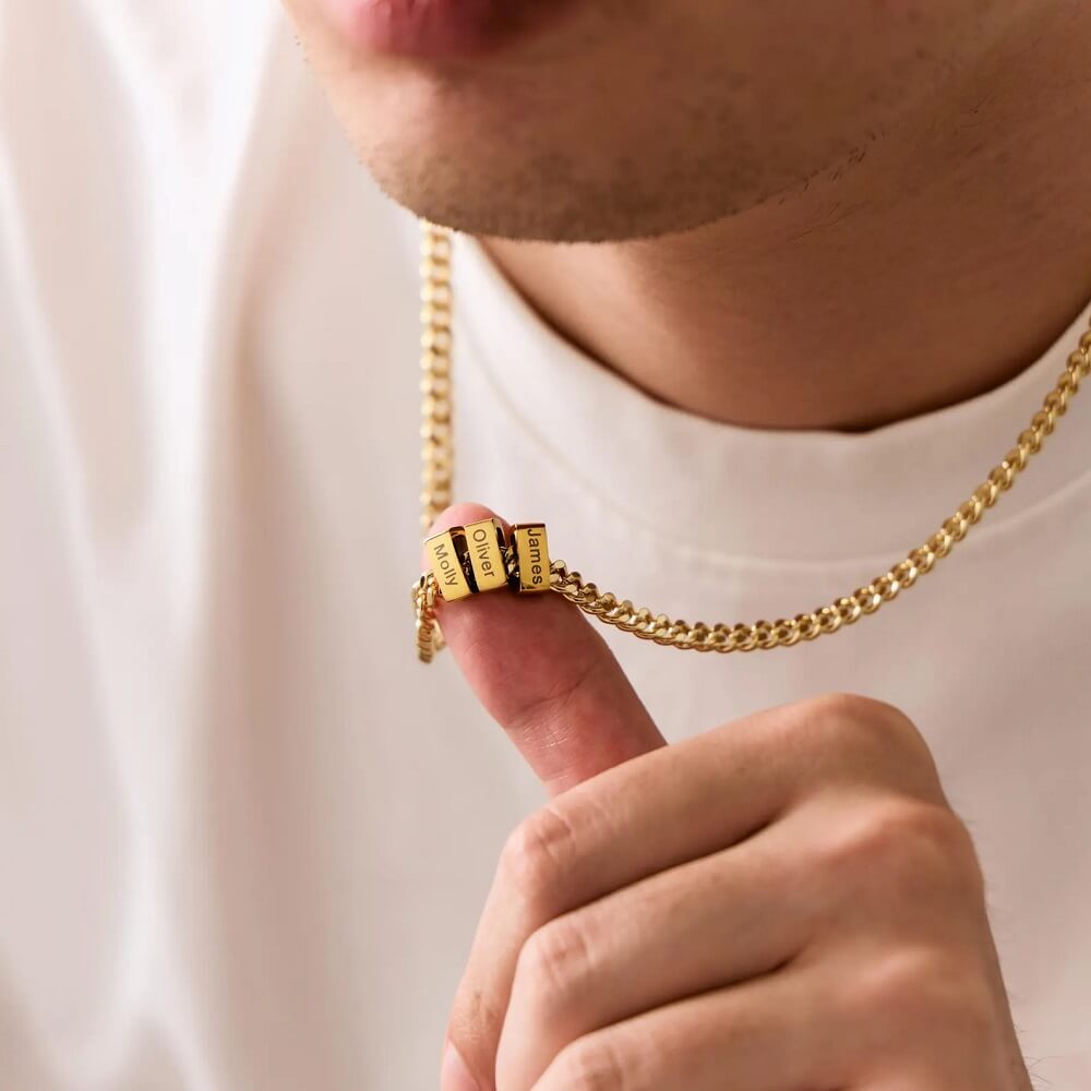 Personalized Father's Day Gift for Dad – Custom Necklace with Kids' Names