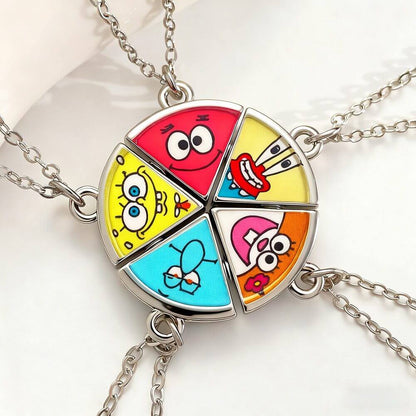 SpongeBob SquarePants Puzzle Friendship Necklace Set - 5PCS