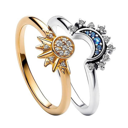 Sun and Moon Ring Set | Worldnetgifts