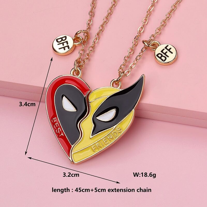 Super Hero Best Friend Necklace