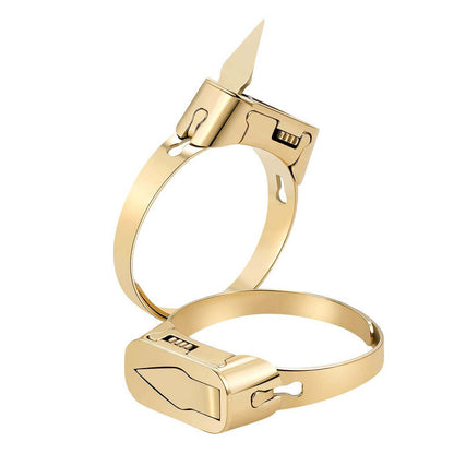 Self Defense Hidden Knife Ring Outdoor Multi-fuction Ring