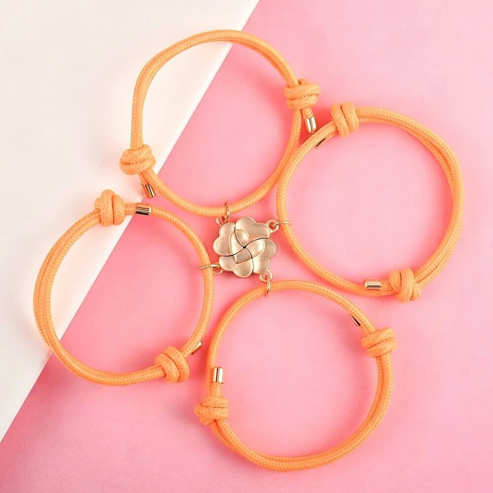 Gold Plated Magnetic BFF Friendship Bracelets - Sentimental Birthday Gift