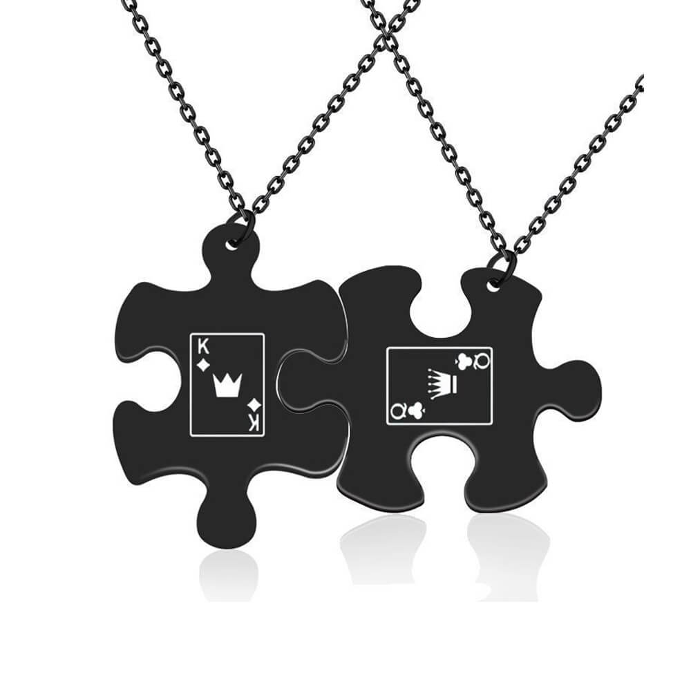 Puzzle Couples Necklaces