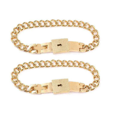 matching gold bracelets for couples