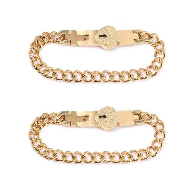 matching bracelets for couples gold